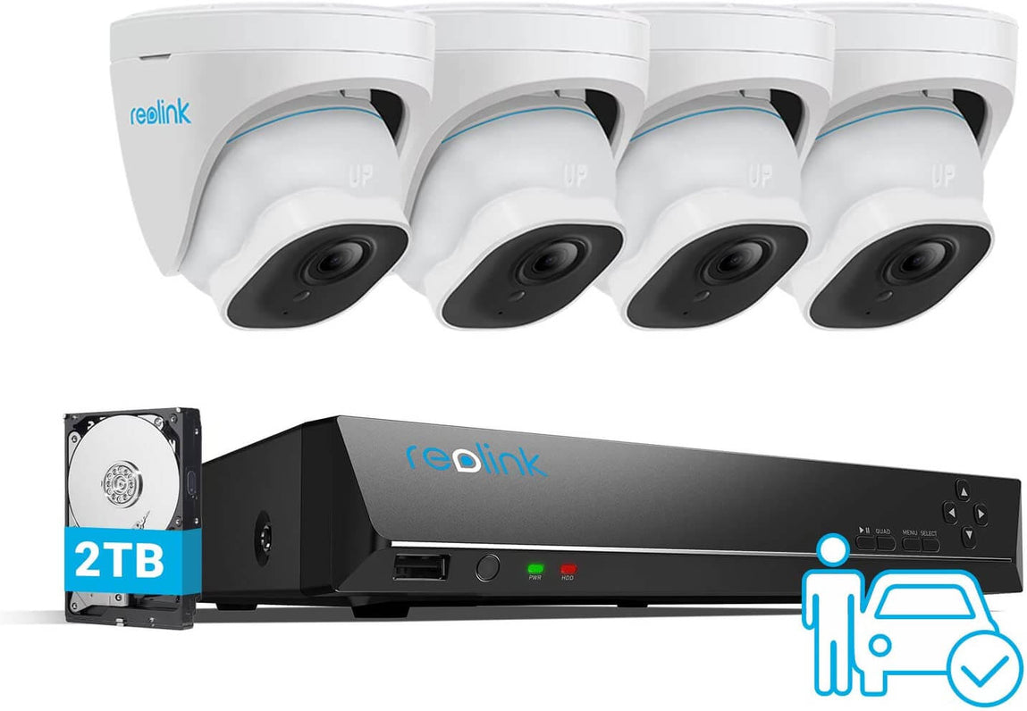 Reolink 8MP PoE Security Camera System w/ 4 8mp Cameras - Securegates Inc 