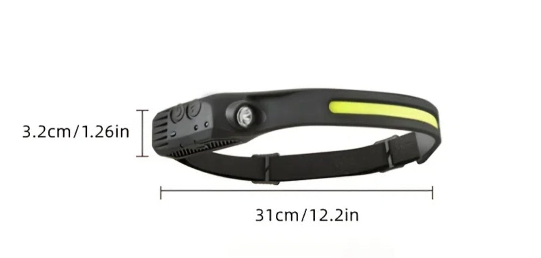 Motion-Activated Rechargeable Waterproof Head Light